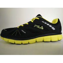Men′s Yellow Black Md Outsole Sports Shoes